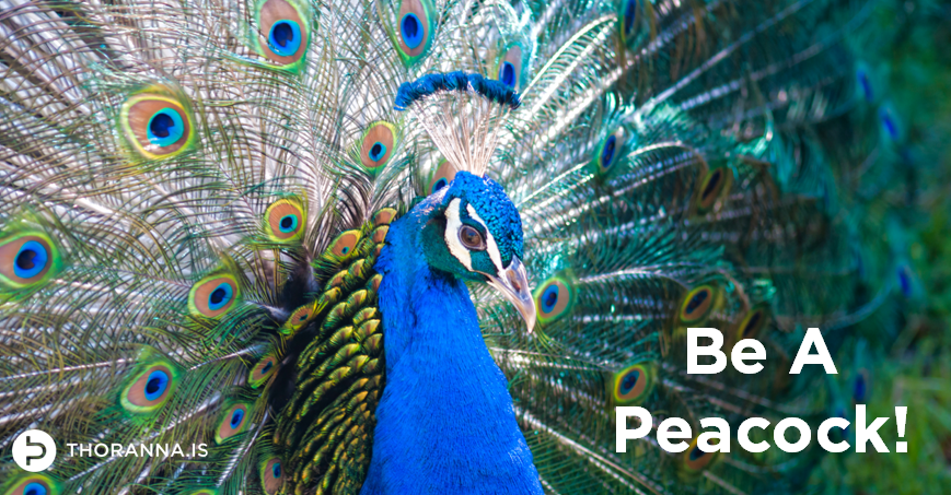 be a peacock