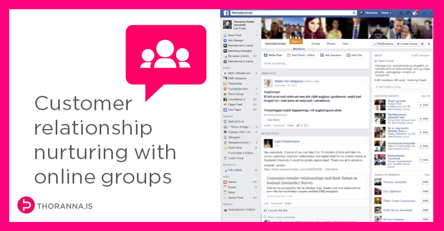customer relationship nurturing with online groups